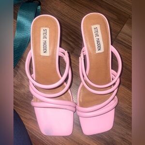 Steve Madden Light Pink Strappy Heels